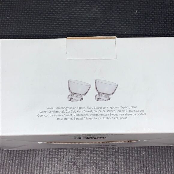 NWT 2 pack of Sweet Servings Glass Bowls - Picture 2 of 2